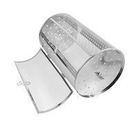 BESTonZON Panier Rotatif Acier Inoxydable pour Barbecue Et Four Rotation pour Cuisson Uniforme Résistant Et Polyvalent pour Légumes Noix Et Châtaignes