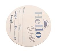 BESTonZON Panneau D'annonce de Naissance en Bois Accessoire Photo Fabriqué à La Main pour Bébé