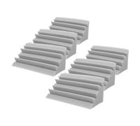 BESTonZON Panneaux Acoustiques Insonorisants 6 Pcs 12x12x24 Cm Mousse Ignifuge Grise Pour Isolation Phonique Basse Fréquence, Acoustique Murs Studios, Salles Cinéma Et Bars Karaoké