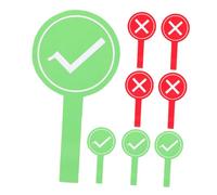 BESTonZON Panneaux De Réponses Vrai Ou Faux 8 Tableaux Blancs Pagaies De Vote Pour Participation D'élèves En Classe Et Sessions De Formation