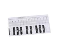 BESTonZON Papier Guide Clavier Piano Touches Étanche Transparent Pratique Didactique pour Débutants et Enseignants