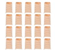 BESTonZON Paquet en Papier Kraft Ondulé 50 Pcs Paquet à Friandises Pratiques pour Biscuits Bonbons et Snacks pour Fêtes Anniversaires et Mariages