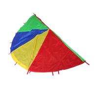 BESTonZON Parachute Géant Arc-Ciel pour Garçon Fille avec Poignées Jeux Équipe et Activités Sensorielles Plein Air Tente de Jeu Éducative pour Fêtes et Camping