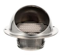 BESTonZON Pare-Brise Cheminée Extracteur d'air Hotte Aspirante pour Extérieur Hotte Aspirante Ronde Grille D'extraction d'air Couverture Externe Acier Inoxydable Hotte De Cuisine Capuche