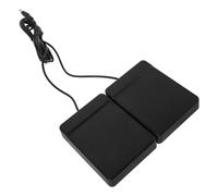 BESTonZON Pédale de Grosse Caisse Électronique Double en Métal et Abs Portable avec Contrôle Rythmique Amélioré, Accessoires pour Batterie Adaptés aux Débutants, Noir