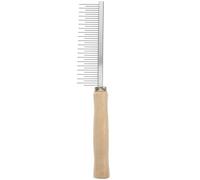 BESTonZON Peigne Toilettage Chien Chat Professionnel Acier Inoxydable à Dents Ergonomique Démêloir Portable Anti-nœuds et Épilation pour Poils Longs et Courts