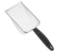 BESTonZON Pelle à Sable Garçon Fille avec Filtre Maille Outil de Collecte de Coquillages pour Plage Noir Mailles
