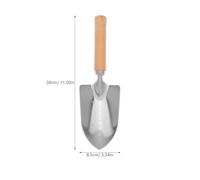 BESTonZON Pelle Jardin Petite Outil Bêchage Plantation Manche Bois Extérieur Intérieur Creuser Terre Plante Jardinage