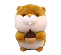 BESTonZON Peluche Écureuil Décoratif Marron Clair de Noisette en Peluche pour Garçon et Filles Poupée Animalier Douce Présent d'anniversaire pour Chambre et Décoration Intérieure