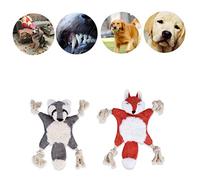BESTonZON Peluche pour Chien et Chat à Mâcher Sonore Éducatif Peluche Animale Interactive Créatif pour Animaux de Compagnie
