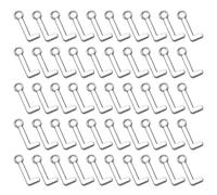 BESTonZON Pendentifs en Alliage Lettre L Antique Argenté 50 Pcs - Breloques DIY pour Création Bijoux, Colliers, Bracelets et Accessoires Artisanaux