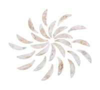 BESTonZON Pendentifs en Plastique Légers et Compacts de Dents de Loup Charms Uniques Lot de 25 pour Bracelets et Décorations de Costume de Fête Halloween