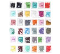 BESTonZON Perles de Diamant Carrées 25 MM en Résine 36 Couleurs Dmc447 Kit DIY Peinture Strass Accessoires pour Matériaux de Peinture à Strass Décoration Bricolage Scintillante