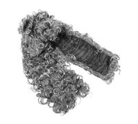 BESTonZON Perruque De Cosplay Avocat Pour Hommes Costume De Juge Authentique Perruque Longue Grise Accessoire De Cheveux Fourniture De Fête De Cosplay