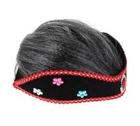 BESTonZON Perruques de Costume D'halloween pour Garçons Et Filles de Grand- Courte Grise Costume de Grand- pour Tout-petits