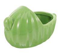 BESTonZON Petit Bassin en Céramique pour Hamster, Bac à Sable Réutilisable, Petite Salle de Bain Compacte pour Chinchilla et Autres Petits Animaux