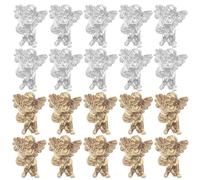 BESTonZON Petits Charms et Facile à Utiliser 80 Pièces en Résine pour Ongles Décoration Chic Accessoires Nail Art pour Fêtes de Fin D'année et Bals