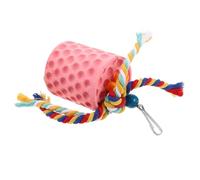 BESTonZON Pierre à Mâcher pour Oiseaux avec Cloche pour Perruches et Perroquets pour Mastiquer et Éveiller Instinct Naturel des Oiseaux