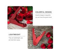 BESTonZON Pince à Percer Épine De Rose pour Jardinage Domestique, Outil D'enlèvement D’épines Feuilles, Poignée Plastique Rouge Antidérapante, Accessoire De Jardin,