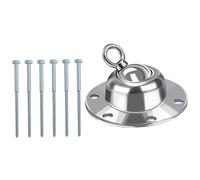 BESTonZON Piquet d'attache pour Chien Rotatif 360° en Fer Robuste 7 Pièces Piquets Longs, Ancrage Stable pour Jardin Et Extérieur, Adapté Au Dressage Et Jeux en Plein Air