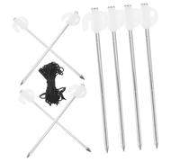 BESTonZON Piquets de Tente Robustes pour Camping Jardinage 10 Pcs Piquets Lumineux Faciles à Enfoncer Réutilisables