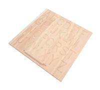 BESTonZON Planche Bois Montessori Double Face pour Apprentissage Alphabet avec Stylet Outil de Traçage des Lettres pour Garçon Fille Développement Motricité Fine et Coordination Main-œil