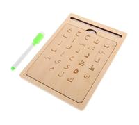 BESTonZON Planche Bois Montessori pour Apprentissage Alphabet Arabe Tableau de Traçage Lettres Arabes pour Garçon Fille Garçons Filles Outil Éducatif Polyvalent pour Maternelle et École à