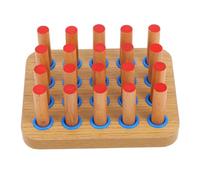 BESTonZON Planche Bois Rééducation Main avec Tiges Entraînement Coordination Œil-Main Renforcement Force Préhension pour Réhabilitation des Doigts