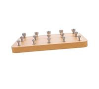 BESTonZON Planche de Rééducation Bois pour Exercices des Doigts et Coordination Main Œil Outil de Réhabilitation Manuelle Renforceur de Préhension Adapté Aux et Centres de Rééducation