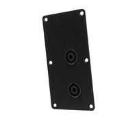 BESTonZON Plaque de Jonction Haut-parleur Alliage Aluminium Panneau Terminal Audio Double Jack Connecteur Rca Durabilité Renforcée pour Installations Audio Professionnelles