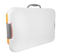 BESTonZON Plastic Sandbox with Lid and Handle Portable Small Tray for Outdoor Play Storage Box for Garden and Park Use Educational Toy Organizer