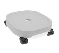 BESTonZON Plateau en résine épaissie Pots de Fleurs Chariot Seau rondelle en Caoutchouc pour Tuyau d'arrosage rondelles en Caoutchouc pour Tuyau d'arrosage PP Light Grey