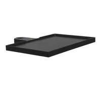 BESTonZON Plateau Organisateur de Salon de Manucure en Abs Noir, Accessoire Portable pour Lampadaire Rangement et Usage Polyvalent en Salon de Beauté