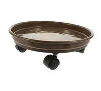 BESTonZON Plateau pour Pot De Fleurs Plaque De Base Simple Support à roulettes pour Pot De Fleurs Domestique Facile à Ranger Nettoyer