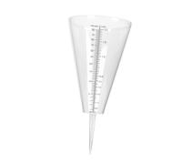 BESTonZON Pluviomètre pour Jardin Mesure Précise des Précipitations Facile à Installer Au Sol Plastique Transparent Outil de Relevé Pluie pour Agriculture et Usage Extérieur