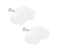 BESTonZON Poignée Meuble Porcelaine Blanche Poignée Placard à Unique Bouton Décoratif pour Chambre Denfant Accessoire Mobilier Durable et Élégant Lot