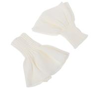 BESTonZON Poignets Extensibles en Fil de Coton Léger, Paire de Manchettes Décoratives Tricotées, Accessoires Vestimentaires pour Robes, Soirée, Fête et Couture DIY - Chemise à Faux Poignets