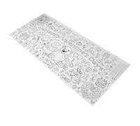 BESTonZON Poster Géant à Colorier Saint-Valentin Garçon et Filles, Nappe Géante en Papier Épais Blanc, Activité Créative Ludique pour Fête et Classe, Décoration Table, Coloriage Cœur