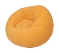 BESTonZON Poufs Gonflables Gonflables pour Camping Portables pour Adultes PVC Orange