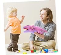 BESTonZON Poupée à Main Axolotl Peluche Souple avec Bouche Mobile Interactif pour Garçon Fille Ans pour Jeu de Rôle et Contes Educatifs