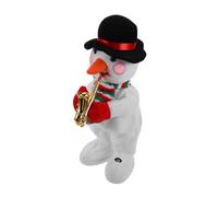 BESTonZON Poupée De Noël Musicale Peluche Bonhomme De Électrique Dansant Jouet Festif pour Décoration De Fête Noël