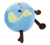 BESTonZON Poupée en peluche éducative de la planète Terre Coussin rond et en peluche Décoration scientifique pour chambres d'enfants Jouet didactique d'astronomie