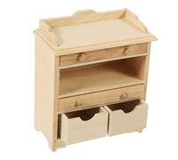 BESTonZON Poupée Maison Décoration 1/12 Échelle Accessoires Miniature Étagère Murale Miniature en Bois Étagère Poupée Meubles Maison De Poupée Bibliothèque Miniature Cabinet Décor Miniature