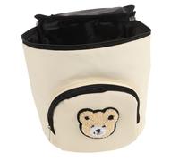 BESTonZON Poussette Bébé à Langer Pour Bébé Chariot De Poussette Sacs à Bouteilles Pour Voyager Panier à Linge Bébé à Langer Mini Porte-couches Petit à Langer Beige Cuir Pvc
