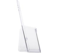 BESTonZON Présentoir Mural en Acrylique Transparent A6 Porte-Documents Simple Couche pour Bureau et Maison Organiseur Pratique pour Brochures et Papiers Rangement pour Documents