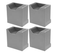 BESTonZON Présentoir pour Cartes de Pointage 10 Emplacements Support Suspendu en Plastique Transparent Organiseur Vertical Multifonction pour Bureau et Entrepôt Lot de 4 Porte-Cartes