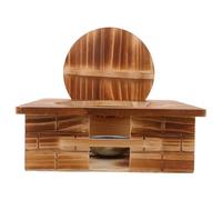 BESTonZON Présentoir Stable pour Wok et Mini Réchaud Design Rétro Élégant pour Cuisine et Restaurant Ambiance Chaleureuse et