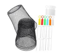BESTonZON Protection Métallique pour Plantes Jardin Cage de Protection pour Cloche de Jardin Polyvalente avec Piquets et Étiquettes Adaptée à Types de Cultures et Scénarios Horticoles