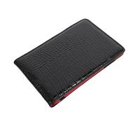 BESTonZON Protège Agenda Adulte Synthétique Motif Noir Housse Durable et pour Carnet de Scores Protection Pratique pour Bureau et Voyage