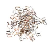 BESTonZON Protège-fils en forme de U en sterling, 500 pièces multicolores, accessoires pour création de bijoux, colliers et bracelets DIY, idéal pour perlage et réparation